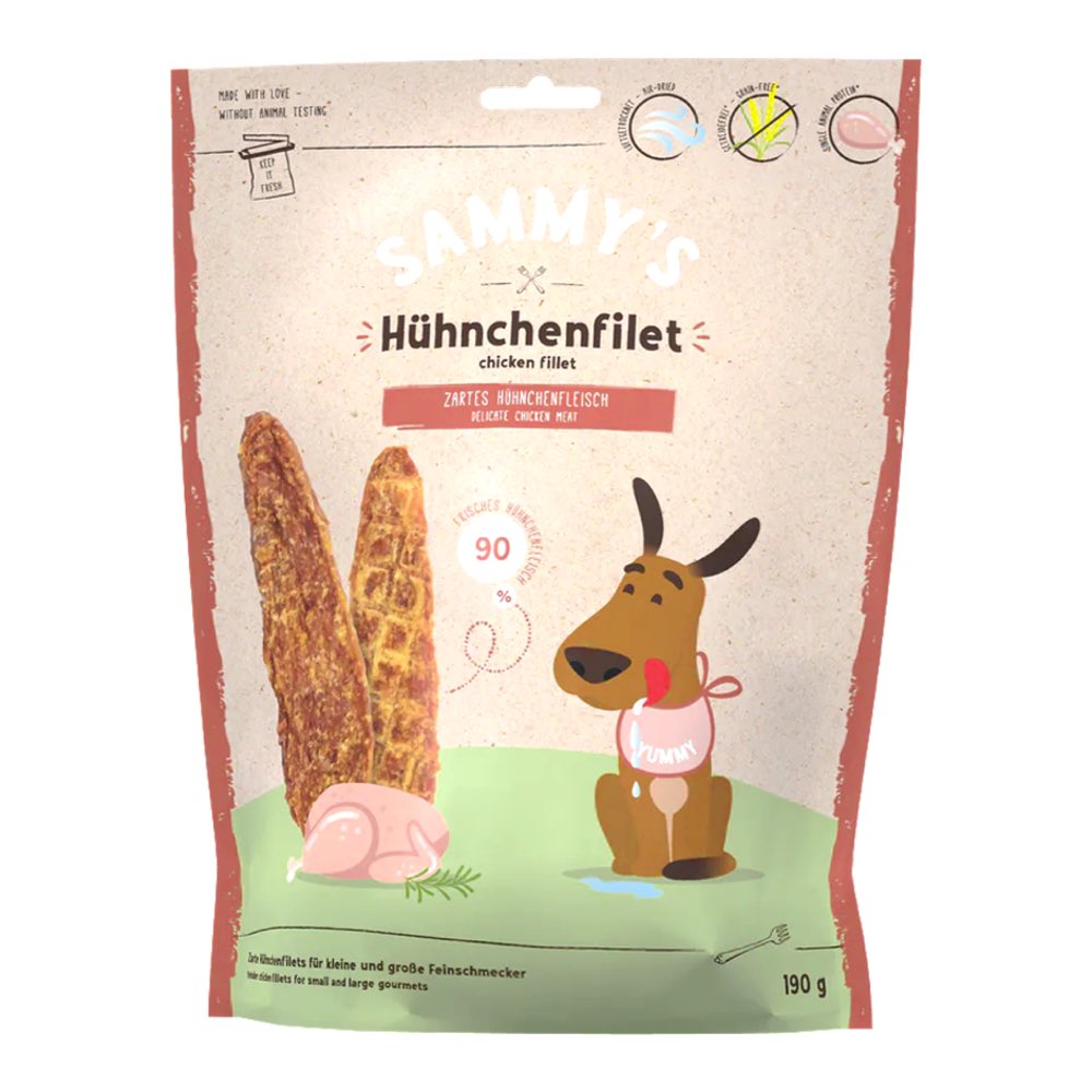 '50% OFF (Exp 9Jun25)': Bosch Sammy's Chicken Fillet Grain-Free Dog Treats 190g