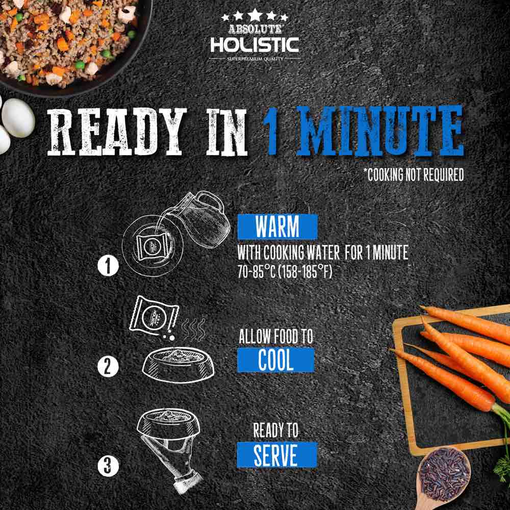"UP TO 35% OFF: Absolute Holistic Home Cooked Recipe Salmon, Peas & Pumpkin Wet Dog Food"