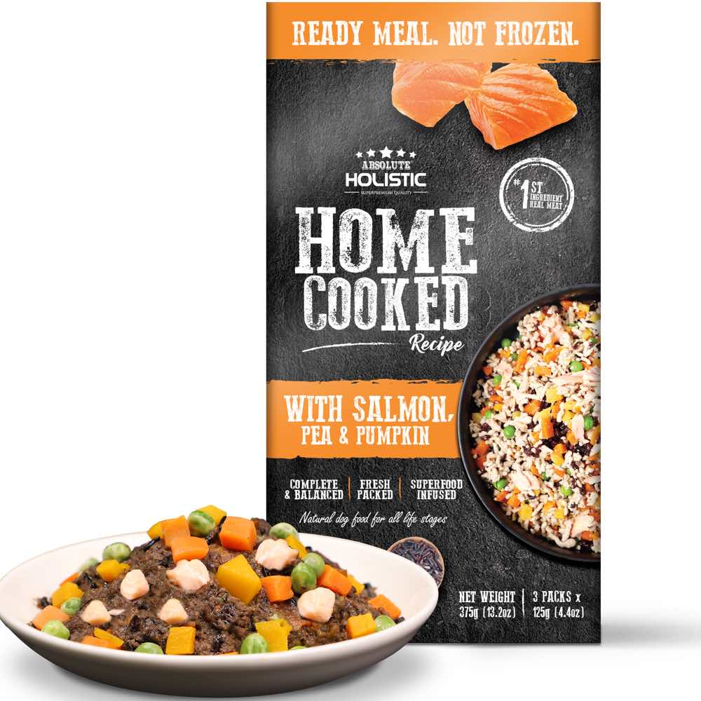 "UP TO 35% OFF: Absolute Holistic Home Cooked Recipe Salmon, Peas & Pumpkin Wet Dog Food"