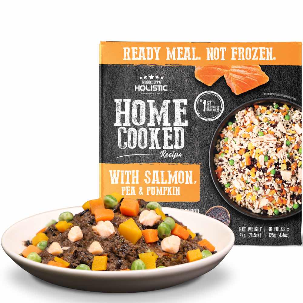 "UP TO 35% OFF: Absolute Holistic Home Cooked Recipe Salmon, Peas & Pumpkin Wet Dog Food"
