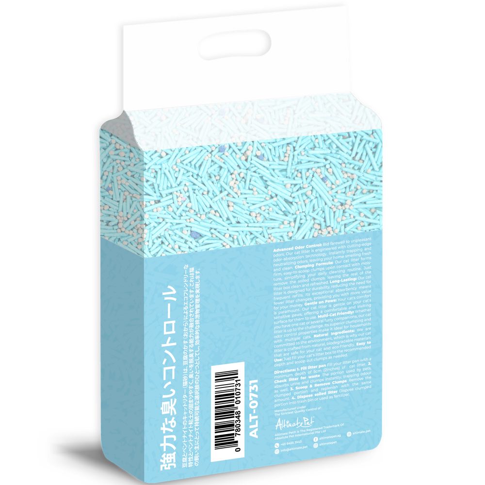 BUNDLE DEAL: Altimate Pet Baby Powder Tofu & Bentonite Clumping Cat Litter 6L