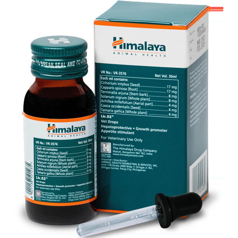10% OFF: Himalaya Liv.52 Drops Liver Supplement & Appetite Stimulant For Cats & Dogs 30ml